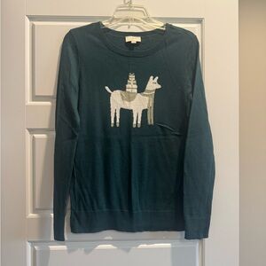 LOFT Teal Knit Sweater